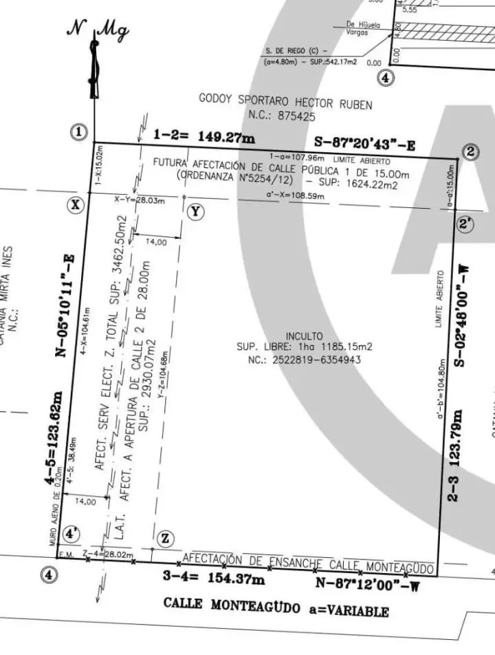 Lote de 11.185 m² en Coquimbito